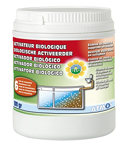 Atmos 7213 – Activador orgánico larga duración polvo, Pot de 500 gr, color blanco