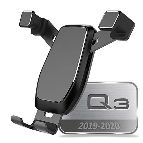 AYADA Soporte Móvil para Audi Q3 F3, Soporte Telefono Phone Holder Nueva Versión Gravedad Auto Lock Estable sin Jitter Fácil de Instalar Sportback SUV Quattro 2019 2020 Accesorios