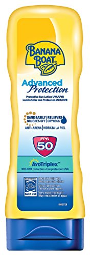 Banana Boat Advanced Protection - Loción Solar con protección indice SPF 50, fórmula Avotriplex, Antiarena y resistente al agua, Adulto, 180 ml