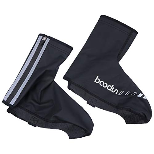 BESPORTBLE 1 par Impermeable a Prueba de Viento Cubierta de Calzado de Bicicleta Ciclismo Overshoes Hombres Mujeres MTB Carretera Bicicleta Botines Caso L