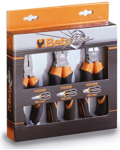 BETA Tools Beta 1169 D3 Sets de 3 piezas 1150-1166-1082 Bm, negro/naranja