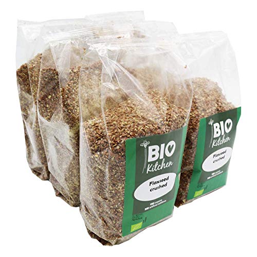 BioKitchen - Semillas de lino ecológicas molidas (6 envases de 500 g)