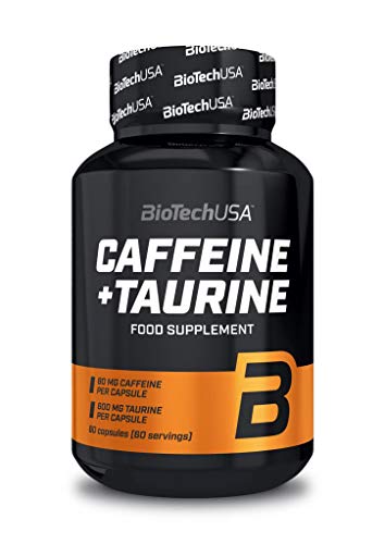 Biotech USA Caffeine & Taurine Nitrox y Energizante, Pack de 60 Cápsulas, 55.8 gr