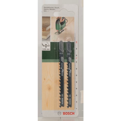 Bosch 2 609 256 718 - Hoja de sierra de calar HCS, T 144 D (pack de 2)