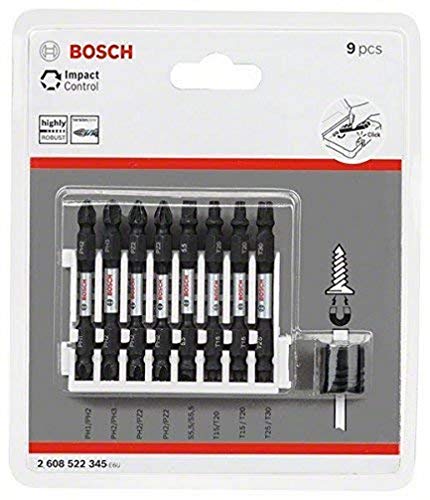 BOSCH 2608522345 - Punta de atornillar Impact PH1-2,2-3,2-PZ,S,T15-20,25-30: Mag