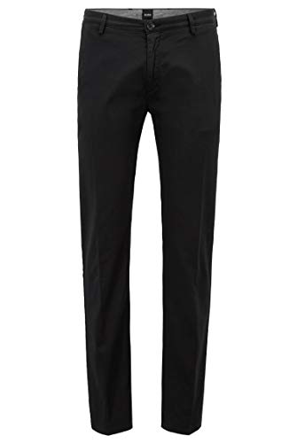 BOSS Hugo Boss Hombres Slim Fit pantalones de Rice3-D Negro UK 38R