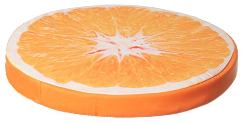 Brandsseller Cojín decorativo para silla (40 x 4 cm), diseño de fruta, color naranja