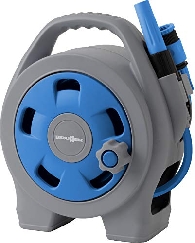 Brunner 7203133N - Carrete para Manguera, Color Azul y Gris