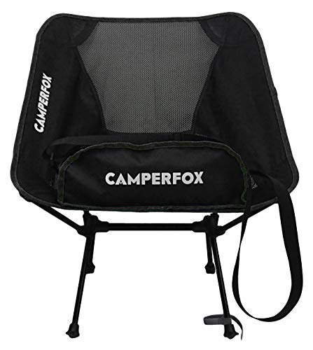 CamperFox Silla de Camping Correa para el Hombro - Alta Capacidad de Carga - para excursiones en Bicicleta, picnics y al Aire Libre - pequeña, Robusta, Ligera