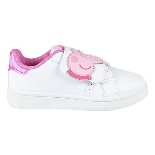 CERDÁ LIFE'S LITTLE MOMENTS Cerdá-Zapatillas Deportivas Peppa Pigde Color Blanco, Niñas, 28 EU