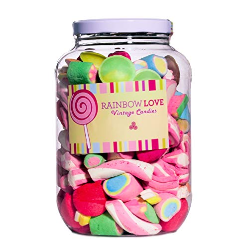 Chuches gourmet caja grande de nubes marshmello blandas sin gluten - Premium Vintage Candies I Pack para regalo. Producto español.