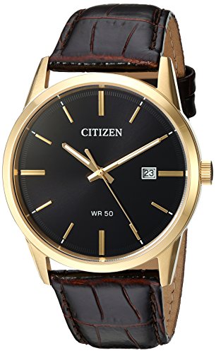 Citizen Reloj Analógico para Hombre de Cuarzo con Correa en Cuero BI5002-06E