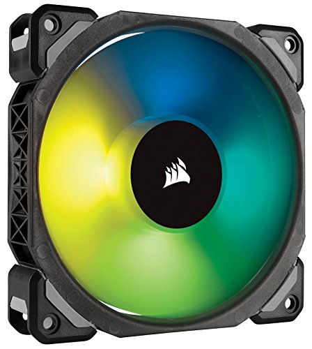 Corsair ML120 Pro - Ventilador de levitación magnética, 120 mm premium, con LED RGB, paquete sencillo (CO-9050075-WW)