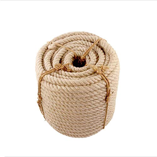 Cuerda de cáñamo - 45 mm / 50 mm 5-10 m Cuerda Yute Gruesa Natural País rústico Artesanía Bricolaje Accesorios hechos a mano Nordic Home Decor Cat Pet Scratching Soga（45MM/5M）