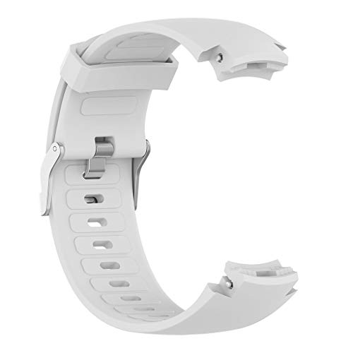 DIPOLA Estuche de Correa de Silicona para Correa de Reloj para Huami Amazfit Verge con Protector de Pantalla—Blanco