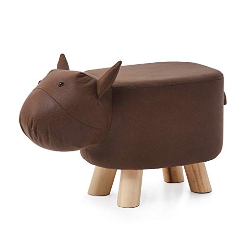 DJFIOSD Animales Domésticos Simples, Taburete Multifuncional De Dibujos Animados con Forma De Animal Adecuado para Taburete Bajo De Niños Taburete De Elefante Taburete De Rinoceronte,4