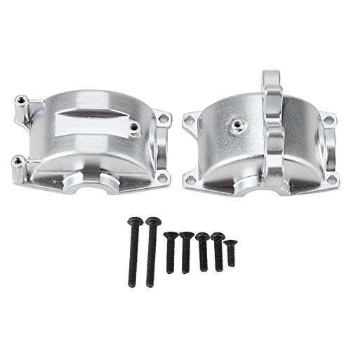 Drfeify Soporte de Caja de Engranajes Delantero & Trasero Actualizar Piezas para WLtoys A959 A979 A969 1/18 RC Coche(Plata)