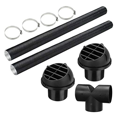 Eksesor Juego de Clips para Manguera de ventilación, 75 mm, Calentador automático automático, Tubo, conducto en T, Juego de Clips para Manguera de ventilación, para Calentador de Soporte