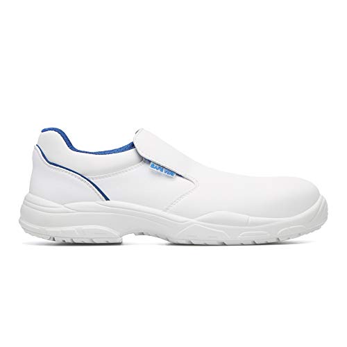 Exena - Zapatos de seguridad S2 con tapa protectora para alimentos, color blanco, color Blanco, talla 39 EU