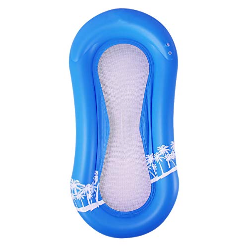 Felenny Piscina Flotante Hamaca Piscina Inflable Salón Flotante Playa Hamaca Inflable Multiusos Juguete para Adultos Adecuado para Piscina Parque Acuático de Mar