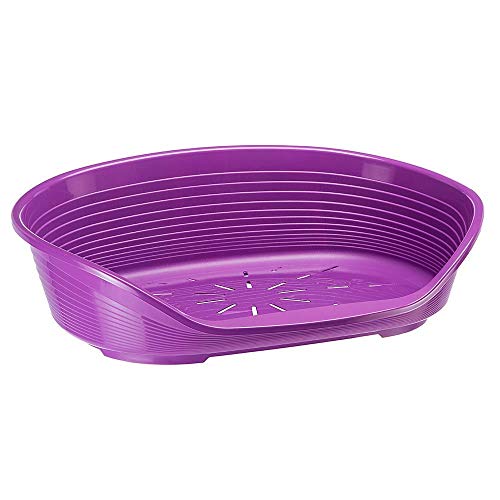 Ferplast Siesta Deluxe 8 - Cama para Gatos y Perros, 82 x 59,5 x 25 cm, Color Violeta