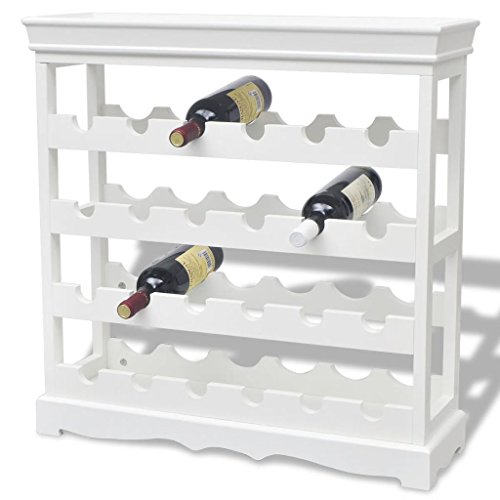 Festnight Botelleros de Vinos 70 x 22,5 x 70,5 cm Blanco