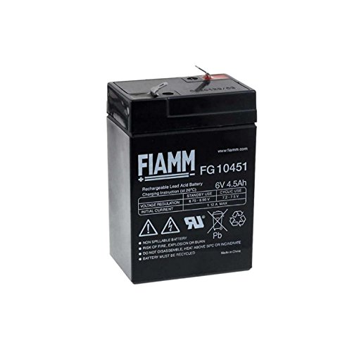 FIAMM Recambio de Batería para Linterna Halógena Johnlite 6V 4 5Ah