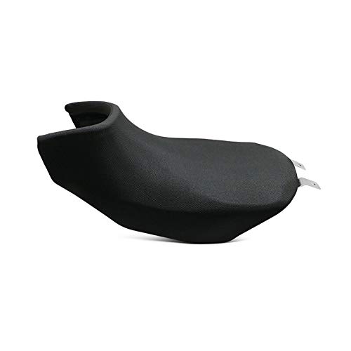 FJY-PIÈCES, Negro de la motocicleta Modificado mayor o menor de 30 mm del asiento personalizado Vintage Retro joroba de una silla Cojín de asiento en forma for Benelli TRK502 ( tamaño : Lower 30mm )