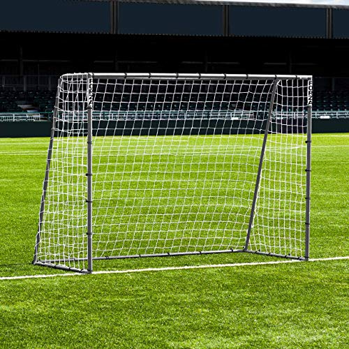 FORZA Steel42 Portería de Fútbol - Portería de Acero Galvanizado (2,4m x 1,8m)