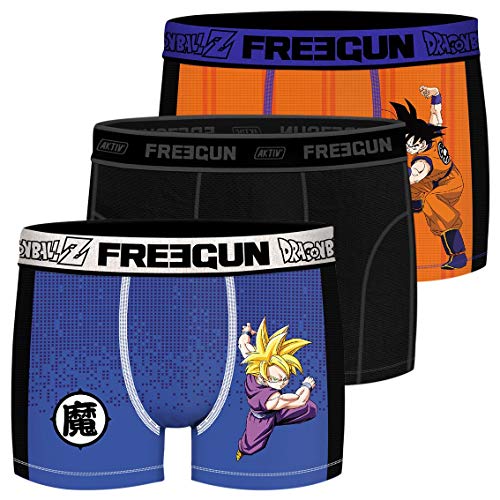 FREEGUN Dragon Ball Z Goku Et Gohan Fg/dbz/am/1/pk3 Ropa Interior, P1, X-Grande para Hombre