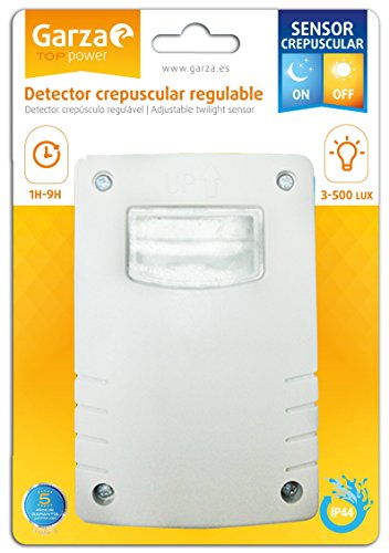 Garza - Detector Crepuscular Regulable para exterior