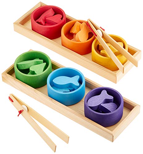 Grimm's Spiel und Holz Design Juego de Clasificación Regenbogenschälchen