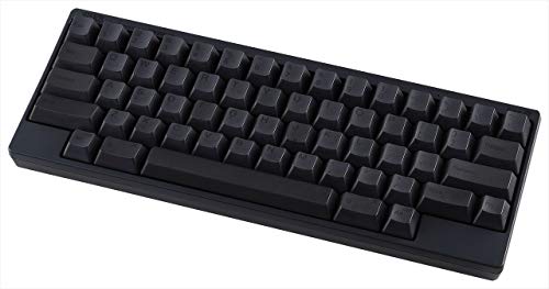 HHKB Hybrid Type-S Teclado PD-KB800BS, Teclas Impresas, Silenciosa Profesional Mecánico 60% Teclado, Bluetooth, USB-C (Carbón)