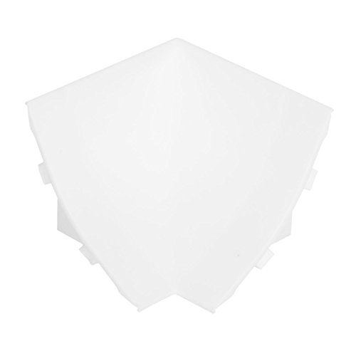 HOLZBRINK Rinconera Interior: de PVC a Juego con el Copete de encimera Blanco 23x23 mm