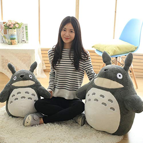 HXST Totoro 30-70cm, Peluches Bebe Suave y Seguro, Sentirse Cómodo Juguete Mejor Regalo para Niños, Parejas, Mascotas - Gris,B,40cm