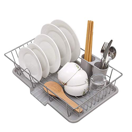 HYY-YY Placa rack rack plato del metal antideslizante-Bandeja de almacenamiento en rack Alto Consumo de soporte de cargas en rack rack anticorrosión Rust Cocina Cocina Almacenamiento (Color: gris, tam