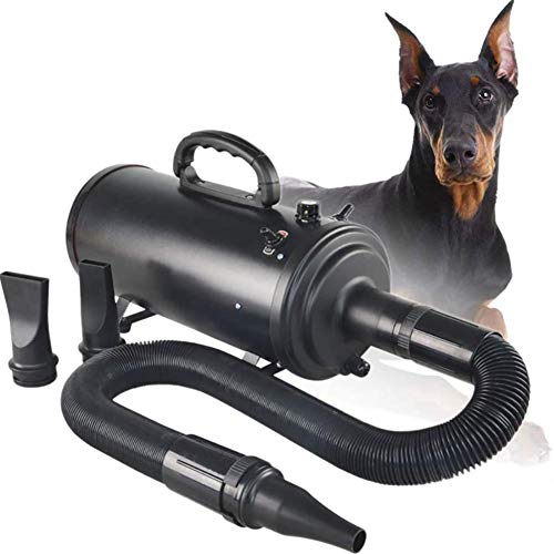 HYZXK 3000 W High Speed ​​Velocity Professional Dog Pet Grooming Hair Force Secador De Pelo Secador De Velocidad Ajustable Sin Escalones De Alta Potencia para Perros