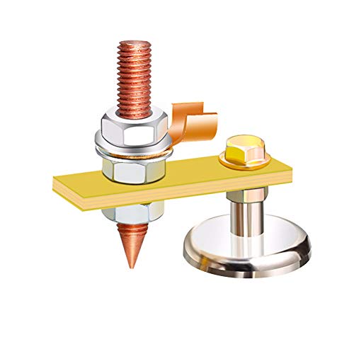 Imán de soldadura, abrazadera de tierra, soporte magnético de soldadura, para soldar eléctrica, color plateado