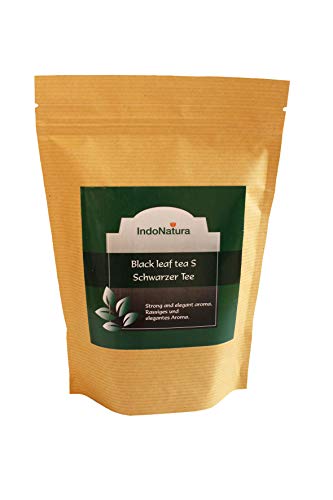 IndoNatura Black Leaf Tea S/Negro - Té Assam de la India 100 g