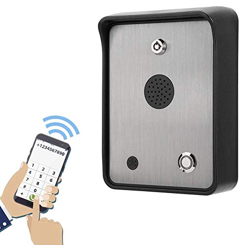 Intercomunicador de audio GSM, Controlador de acceso de apertura de puerta a prueba de lluvia Sistema de control de acceso de intercomunicador de acero inoxidable, Cerradura innovadora a prueba de agu