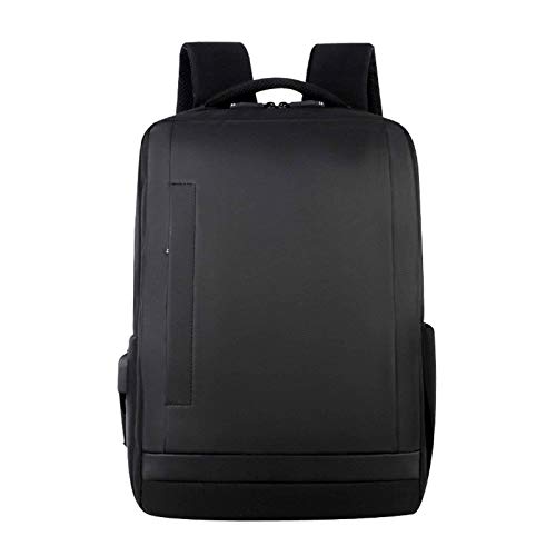 JHLD Mochila Portatil, Negocios Mochila Para Portátil Impermeable Mochila Hombre Mochila Ordenador Portatil Con Puerto De Carga USB Para La Universidad Viaje-negro-15.6 pulgada