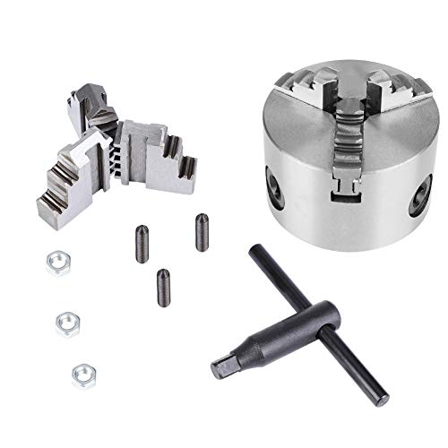 K11-80 Torno Chuck, Mandril Autocentrante De 3 Mordazas, Piezas De Torno, Con Accesorios Adicionales Para Máquina De Torneado De Mordazas,80 Mm/3.15in