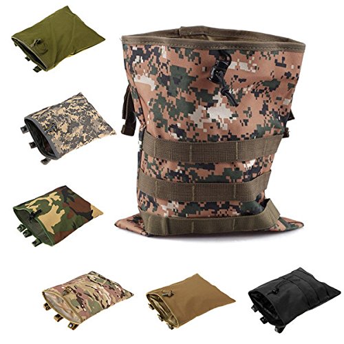 KEMEILIAN DYYP0309 Molle Fuera de Las Bolsas de Pesca Grandes Recicle Las Bolsas de Almacenamiento de Viajes de la Bolsa Durable (Color : Jungle Camouflage)