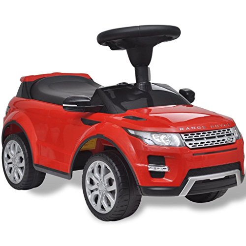 Land Rover 348 - Coche infantil con música, color rojo (Producto con enchufe de UK)