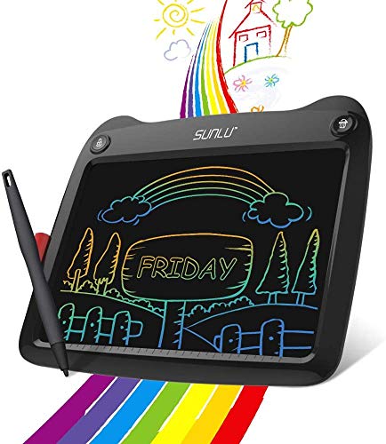 LCD Writing Tablet, 9 Inch Electronic Writing and Drawing Board, Erasable Reusable Doodle Pad Tablet for Kids and Adults at Home, School, Office (Black)