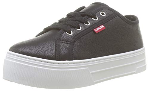 Levi's Tijuana, Zapatillas para Mujer, Negro (Sneakers 60), 39 EU