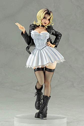 LJUCTD Tiffany Anime Figura La Novia de Chucky Personajes de la película Gente de PVC Figuras de Anime 1/7 Estatua de Escritorio Decoración 20cm Película Periférico Modelo Anime Muñeca de colección