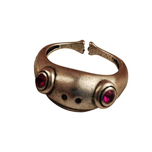 LovePlz Anillo Unisex con Forma De Rana, Aleación De Zinc Ajustable, Joyería Animal Abierta para Fiestas, Anillo para Mujer con Ajuste Cómodo 2