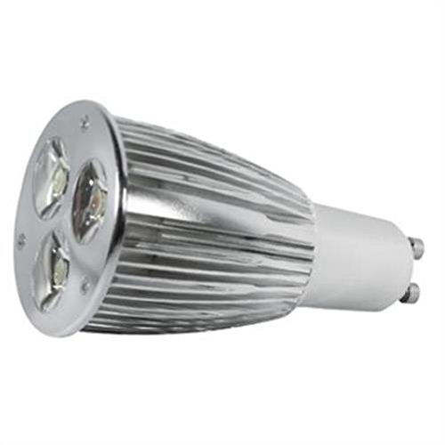 Luces LED, GU10, 230 V, 7,5 W, 260 lm, 50 x 100 mm de diámetro, 4000 K, ángulo de haz: 45 °, intensidad regulable, índice de reproducción cromática IRC-valor: 90, luz blanca cálida