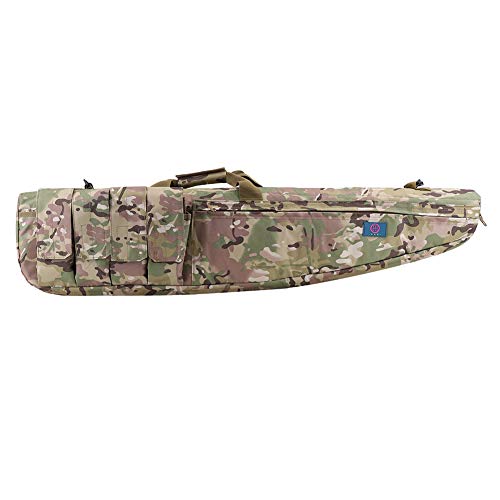 LUVODI Bolsa para Armas Bolsa de Rifle Impermeable Funda Táctica Rifle para Caza Pesca (Camuflaje, 116 x 25 cm)